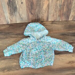 Carter's Floral Hooded Full Zip Windbreaker 6MOS    AB137